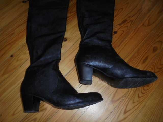 Черни дълги ботуши