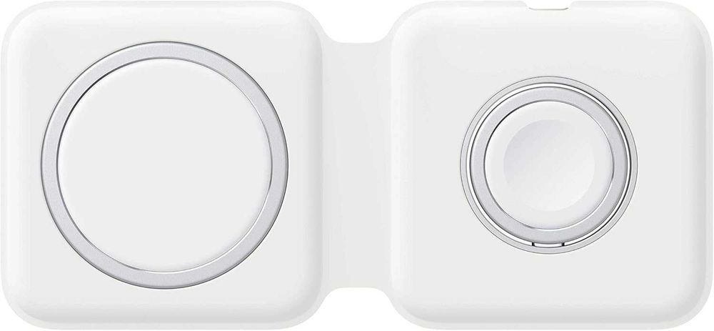 Сгъваемо 2-в-1 безжично зарядно с магнит (MagSafe тип) за Apple, 15W