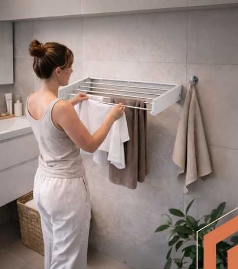 Сгъвем сушилник за стена тип стенен простор за малка тераса и баня
