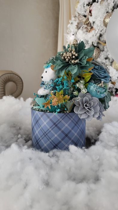 Cadou Floral Ursuletul in Padurea cu Cristale