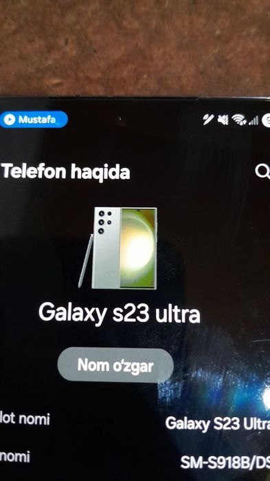 SAMSUNG S23 ULTRA xolati zor