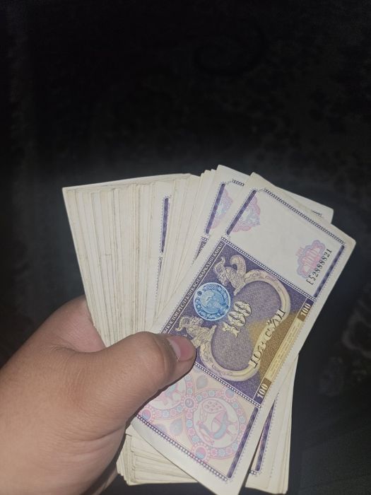 100 сумовые купюры 60шт