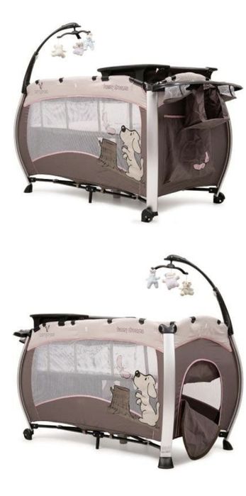 Бебешка кошара сгъваема на 2 нива + подарък