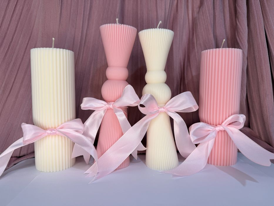 Lumanare de botez parfumata HAND MADE - 17*5,5 cm ,340g
