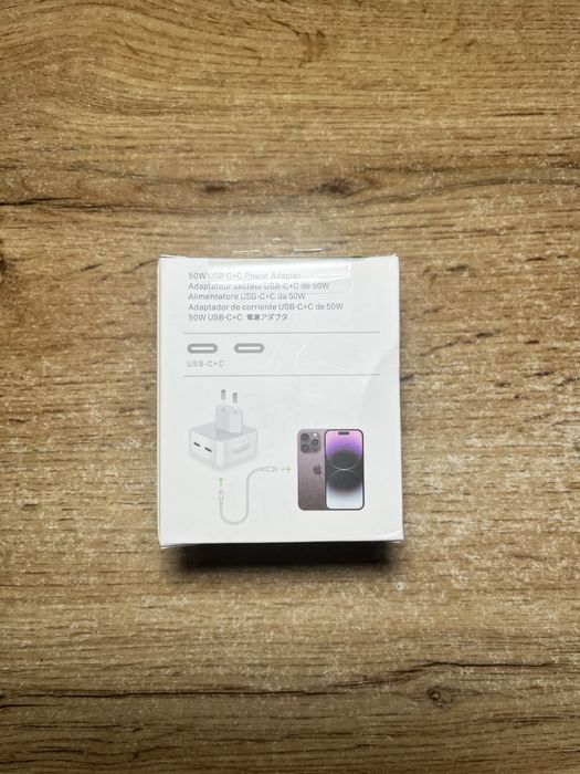 Power Adapter Type C-C 50W два разьема