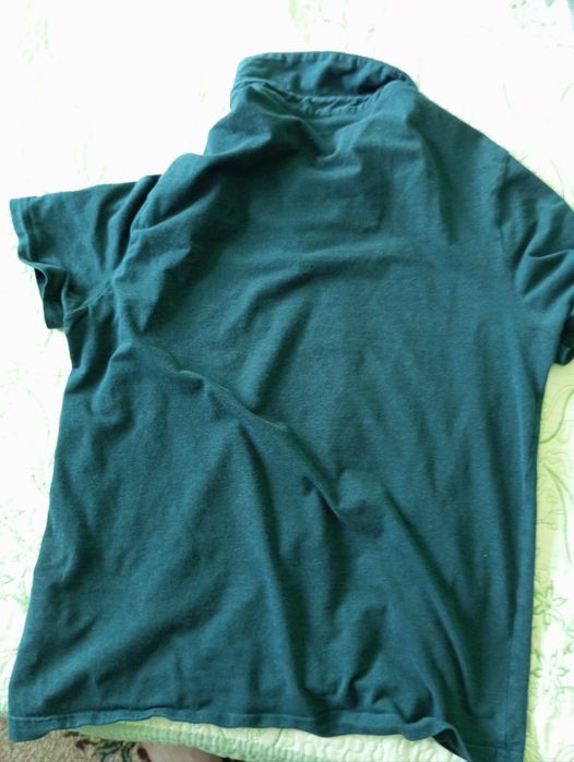 Мъжка зелена тениска с яка