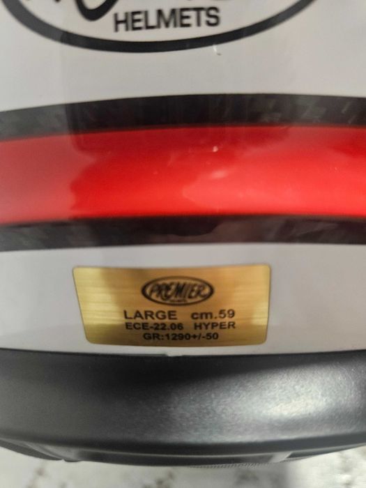 Casca Premier Hyper Carbon Red L 59cm