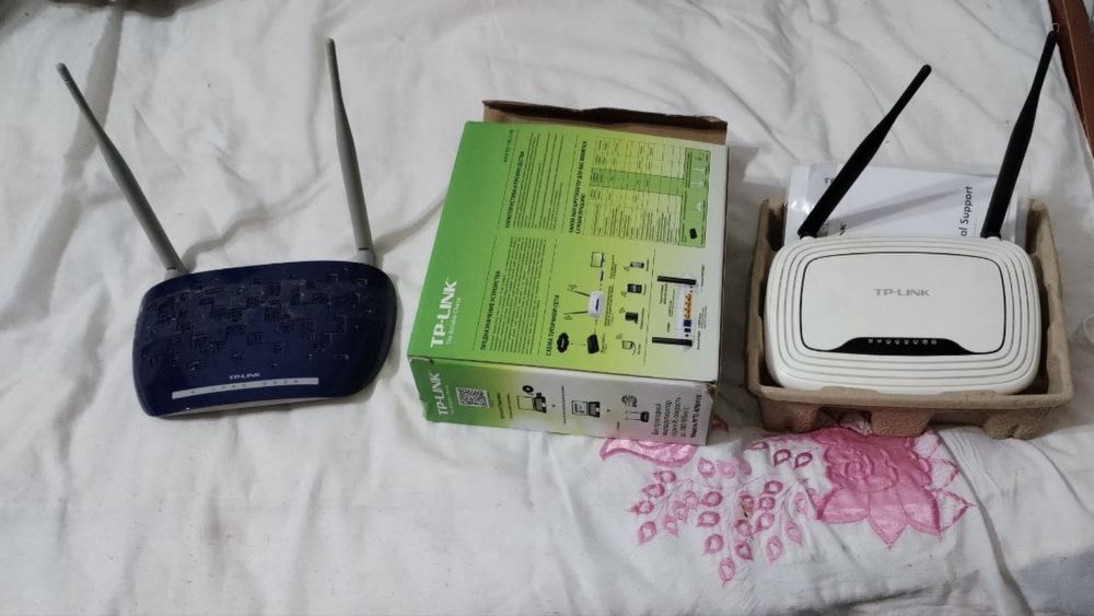 Роутер, модем две штуки tp link обмен есть на кейс аквариум корпус ПК