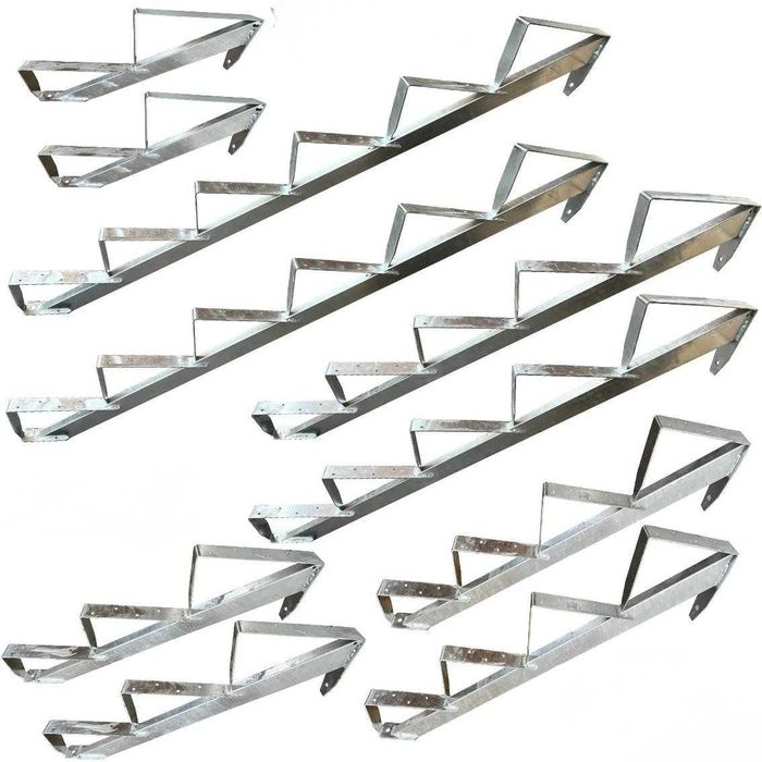 Метални носачи за стълби комплект (2 бр.) 2–6 стъпала | Стандарт и Премиум