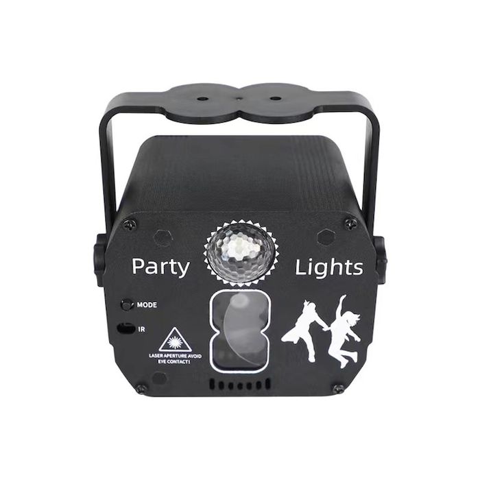 Proiector de lumini disco,RGB,60lumini discotelecomanda,75x90x60mm,nou