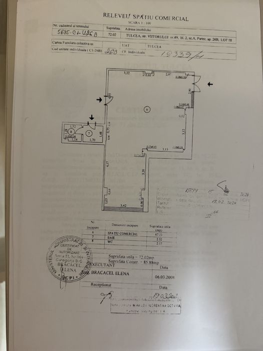 Spatiu Comercial 72,02 mp Dalas Tulcea