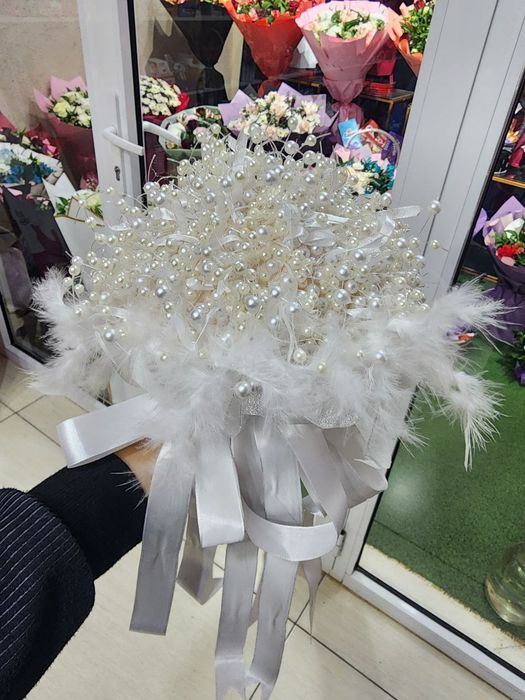 Свадебный букет из бусин