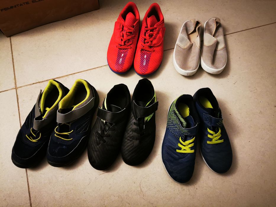 Ghete fotbal si adidasi copii 33 si 34