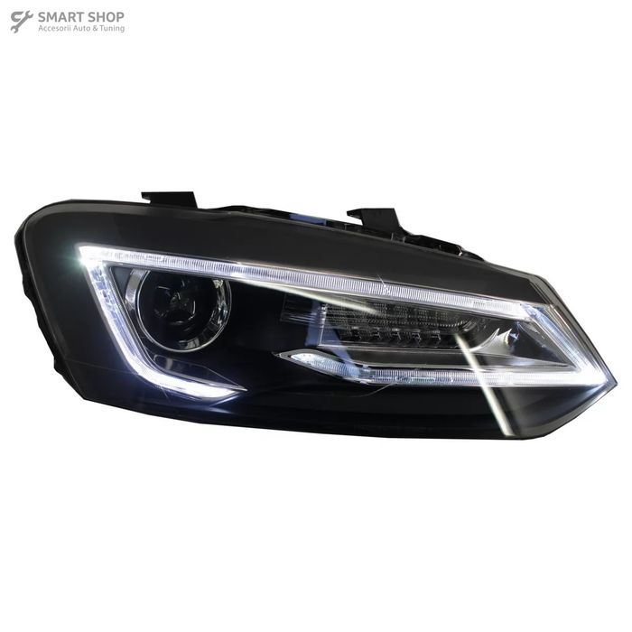 Faruri LED XENON HID VW Polo 6R / 6C / 61 (2011-2017) Devil Eye Look