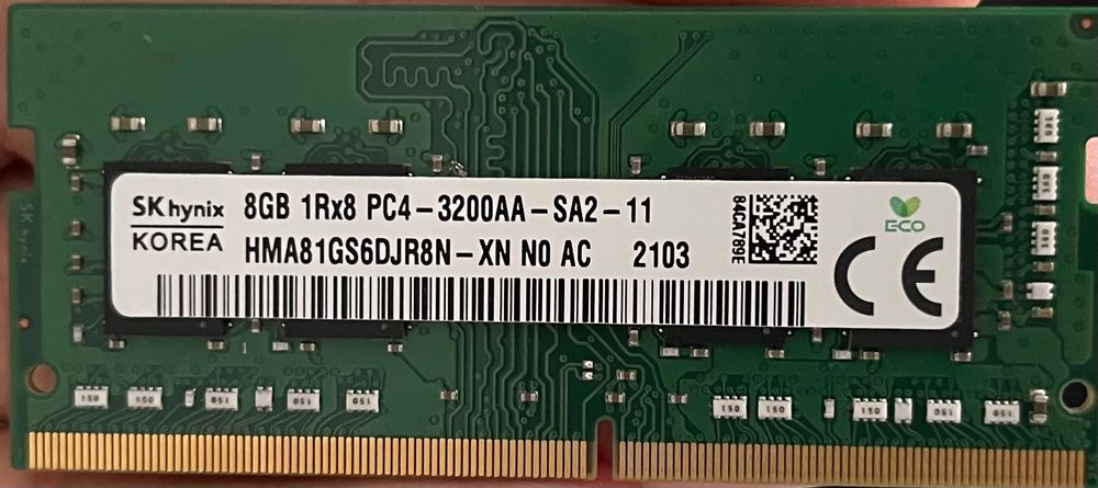 SKhynix DDR 4 1x8gb laptop