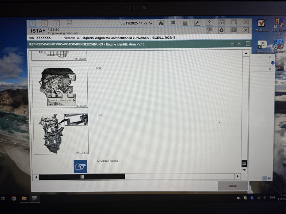 Лаптоп с пакет БМВ програми за диагностика- Lenovo T580 16 рам 512 ссд