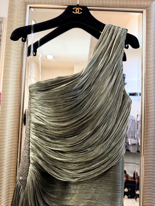 Rochie couture asimetrica din matase