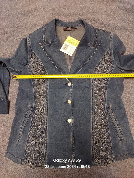 Пиджачок джинс тонкий