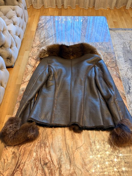 Cojoc piele si blana naturala,firma Geronimo