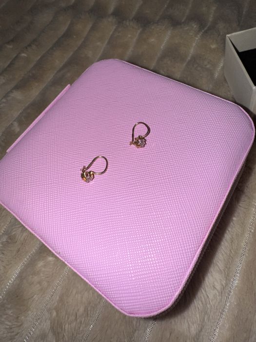 Детские золотые серьги 583