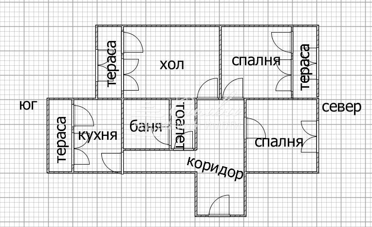 Тристаен ТУХЛЕН апартамент - кв. Център