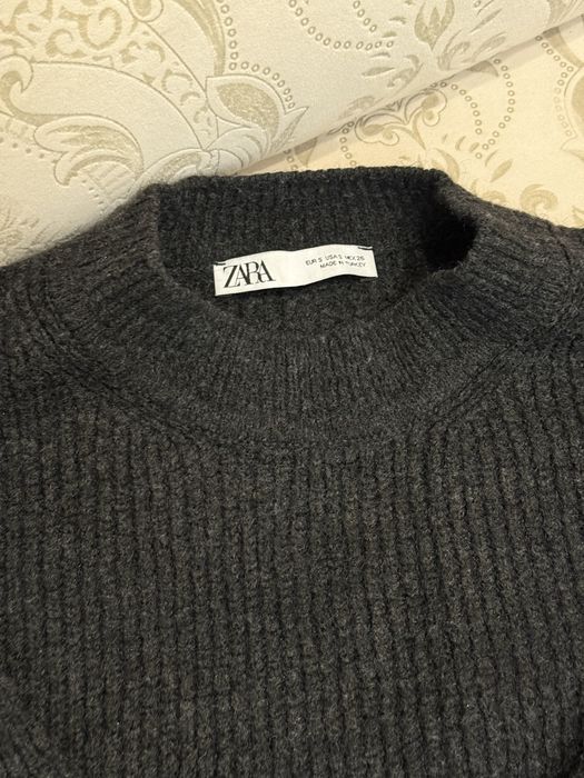 Свитер ZARA платочной вязки