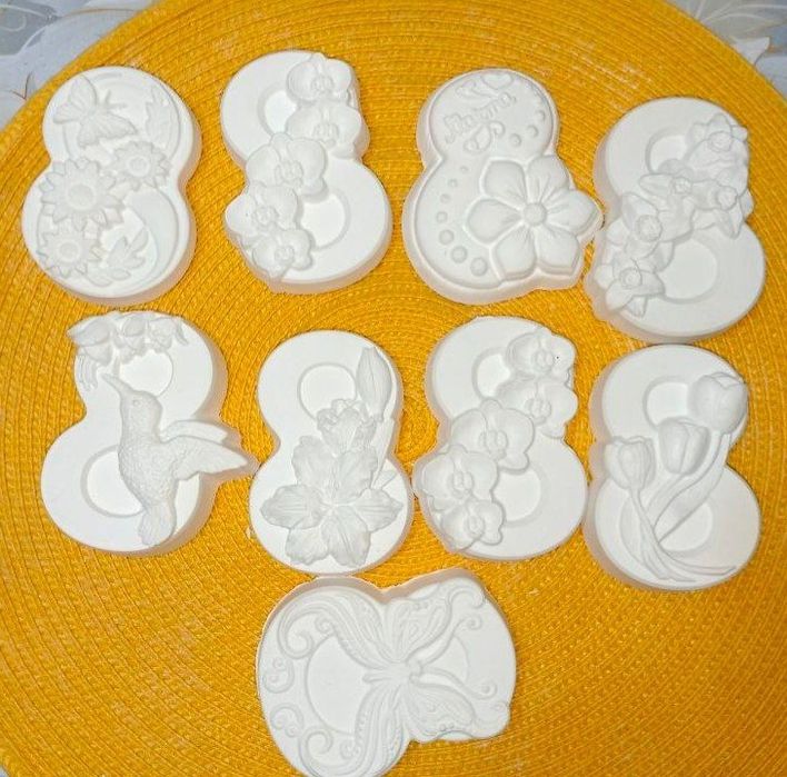 Фигурки раскраски из гипса для детского творчества