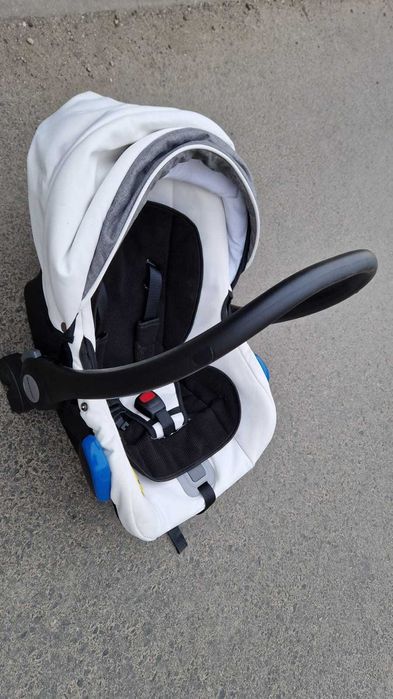 Cărucior 3 in 1 Krausman Topaz Lux - Alb-Gri