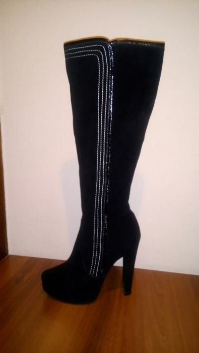 Сапоги Баскони замшевые