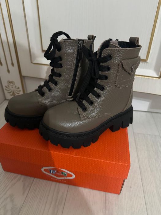 Наруралка кожаные ботинки