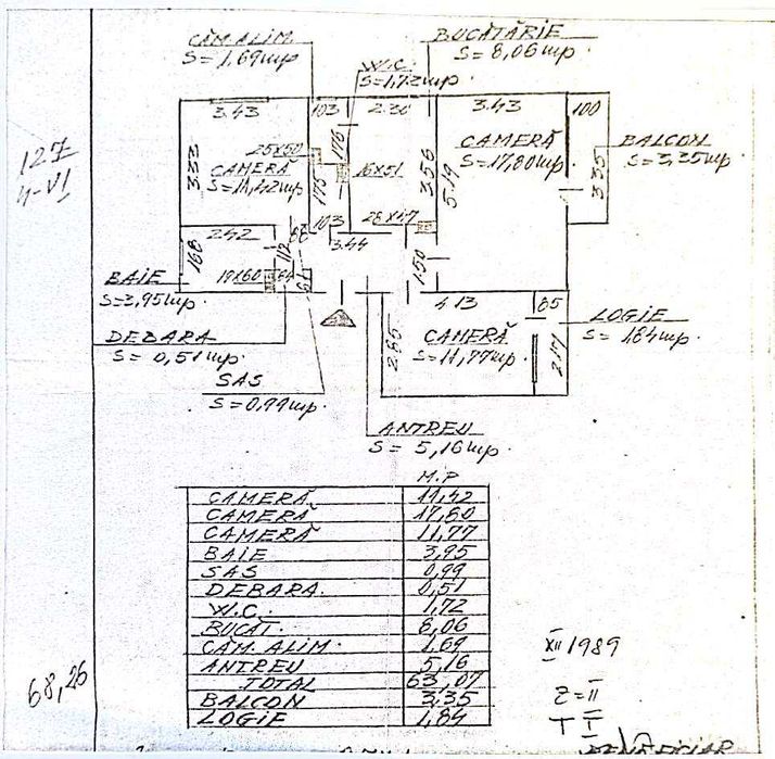 Proprietar: Vand apartament cu 3 camere: Cluj - zona Mărăști