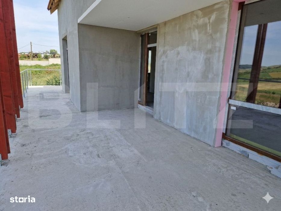 Casa  P+1 cu terase spatioase, gradina si 2 locuri de parcare – Jucu