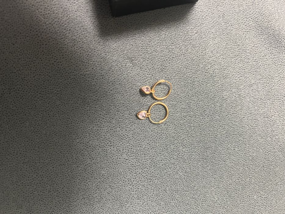 Cercei argint placat cu aur copii