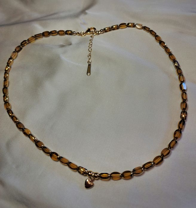 Колиета с перли,еснествени камъни и мъниста ръчна изработка