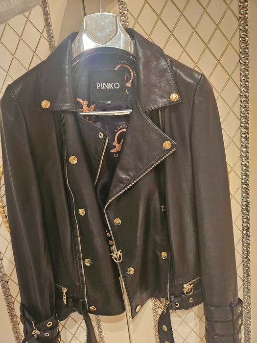 Кожена яке пинко