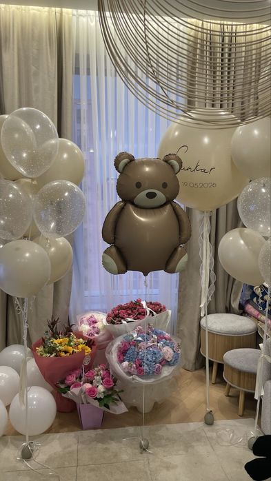 Шарики для выписки,шарики сердечки shariki_ballon_almaty