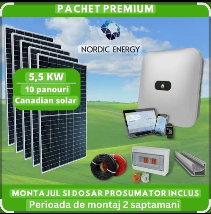 Montam vindem sisteme fotovoltaice