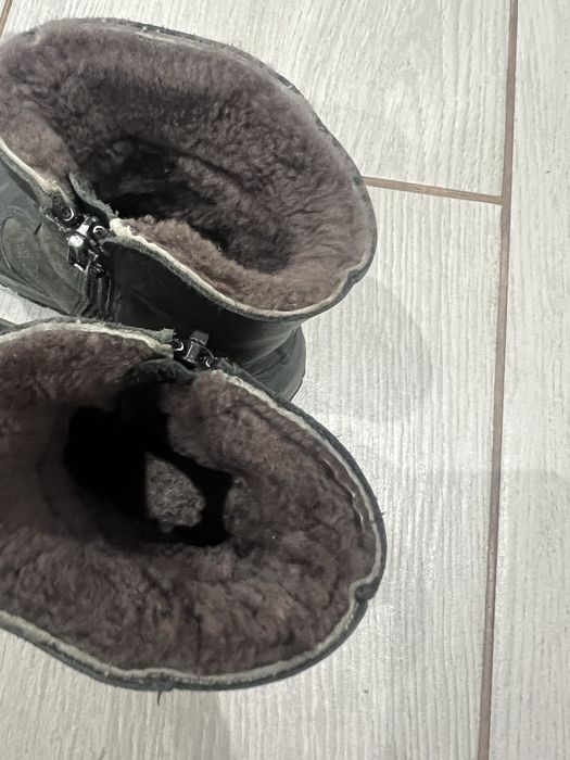 Сапоги зимние кожанные