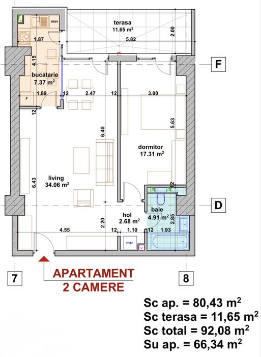 Apartament doua camere Smart Lujerului loc de parcare inclus