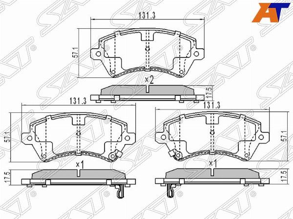 Колодки тормозные Toyota Corolla
