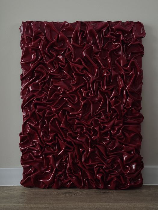 Tablou sculptural in relief ‘Silk labyrinth’