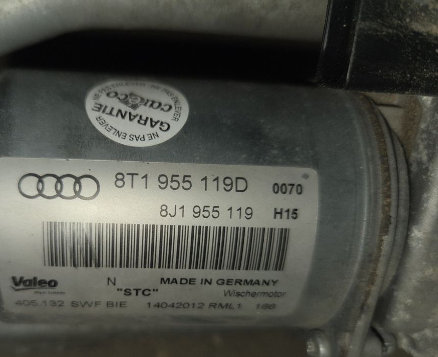 Предно моторче за чистачки Audi A5 S5 Ауди механизъм чистачки