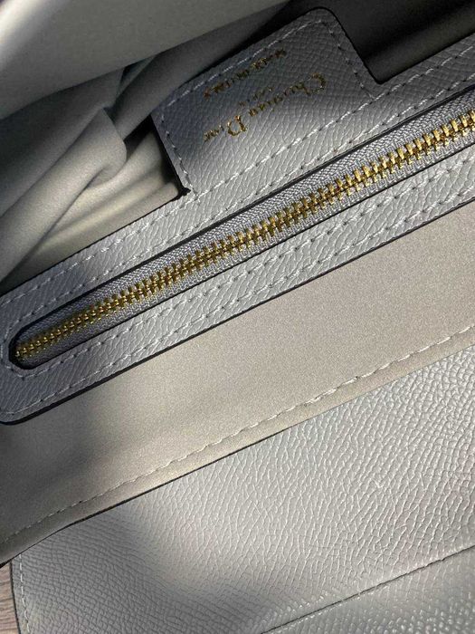 Geanta Dior Saddle Gri din Piele Texturată - nouă, în cutie