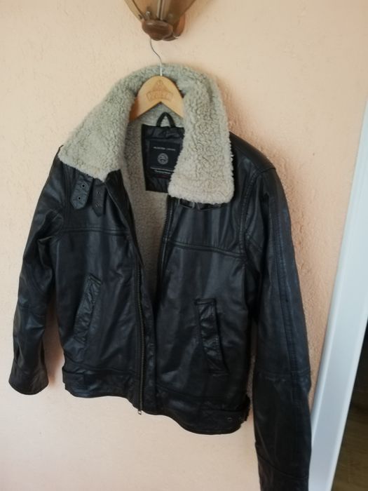 Geaca piele bărbati Select S cu blana