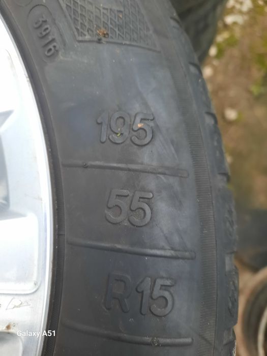 Ляти джанти с гуми за ФОЛКСВАГЕН, 5×100, 15цола