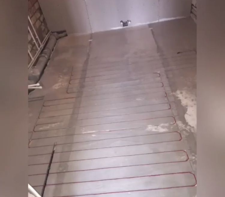 Установка электрического теплого пола