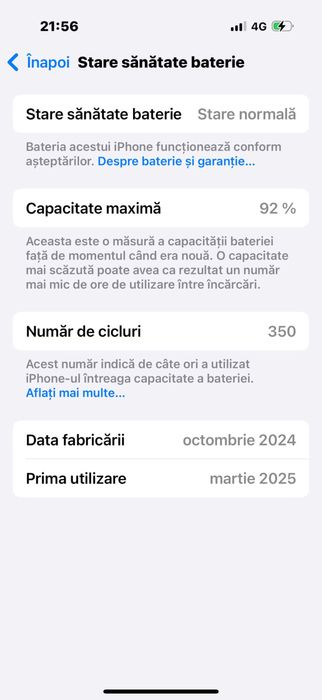 Iphone 16 pro inca în garantie
