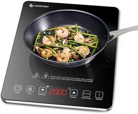 AMZCHEF Индукционен котлон 2000W 20 нива