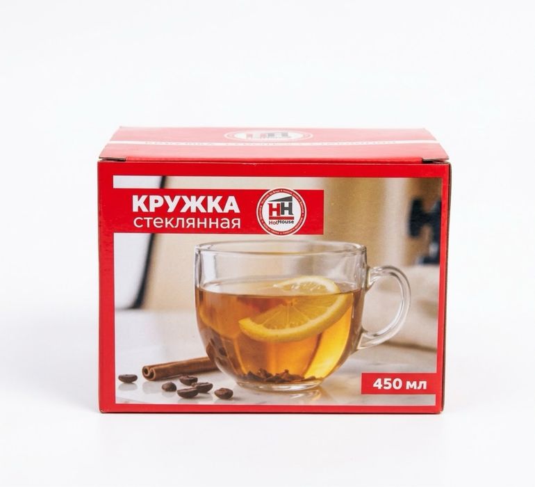 Новая прозрачная кружка