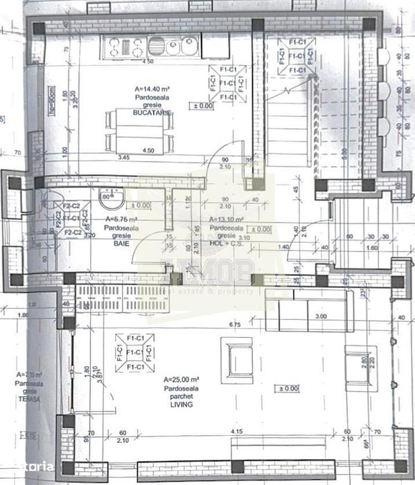 Casa individuala 120 mp utili cu 4 camere 2 bai mp si teren 264 mp